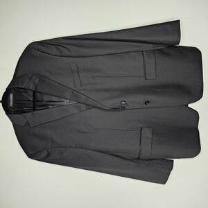 Preloved Calvin Klein Men's Black Suit Jacket Size 46R
